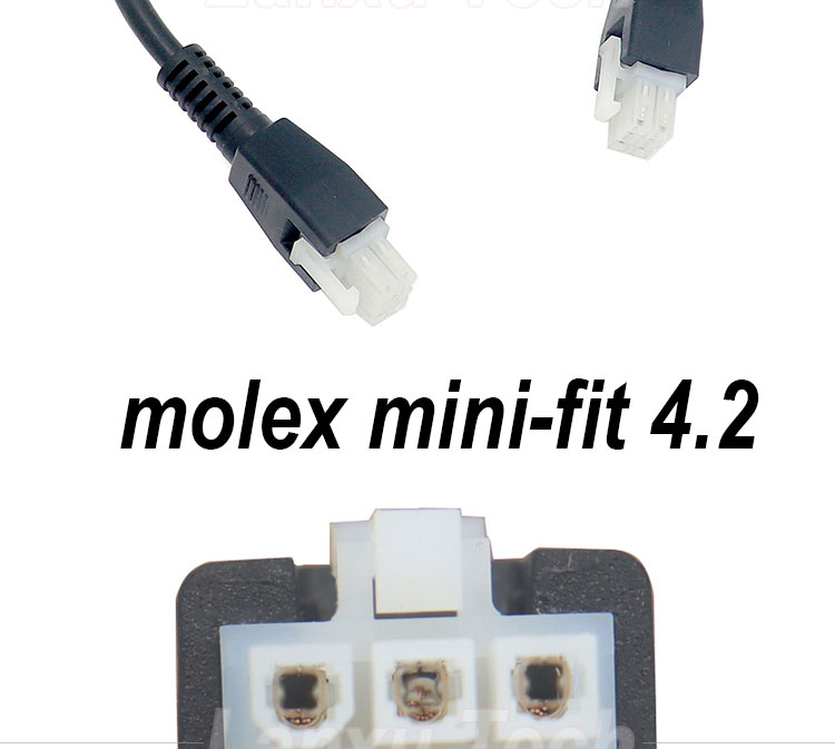 Customization Overmolded Male to Male Female 6 Pin 2451350620 Molex Mini-Fit 4.2mm Pitch Connector Assembly Cable