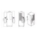 750*750*1900mm DC EV Charging Station 30kw 60kw 120kw With 15kw Charging Module