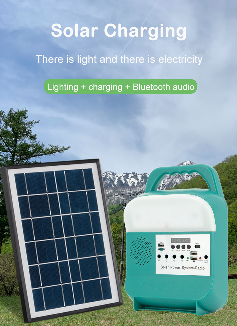 5W 6V Portable Power Solar Home Generator With Energy Systems