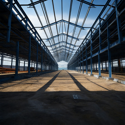 Q355B Q235B Steel Frame Prefab Agricultural Buildings Modular Easily Installable