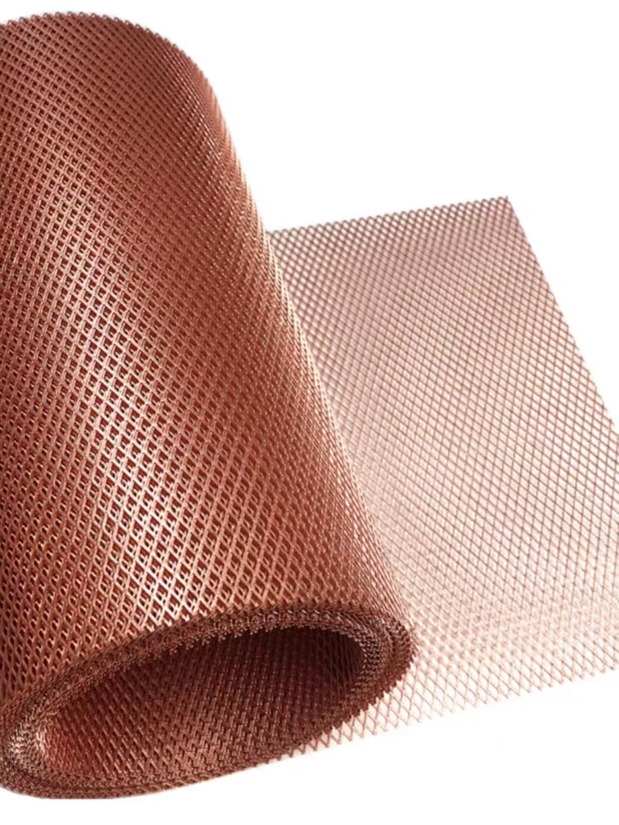 Diamond Shape Small Hole Expanded Metal Mesh Sheet Standard Copper Anticorrosion