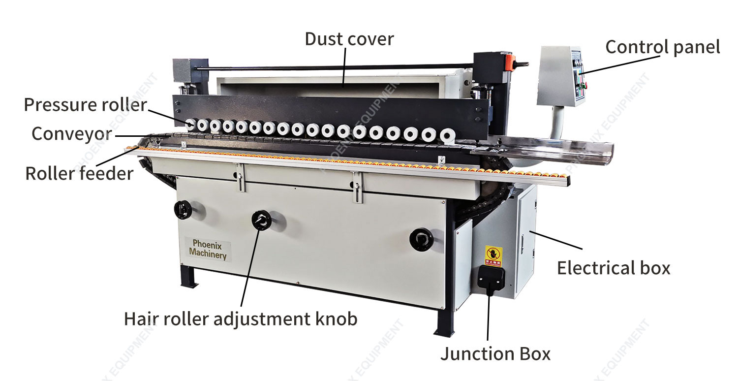 Wood Sanding Machine for Constant Speed Sanding and Polishing of Solid Wood Panels