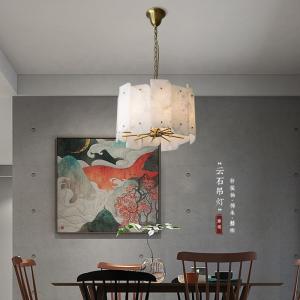 Wholesale ODM High End Pendant Lights White Marble Modern Pendant Light 3000K 4000K from china suppliers