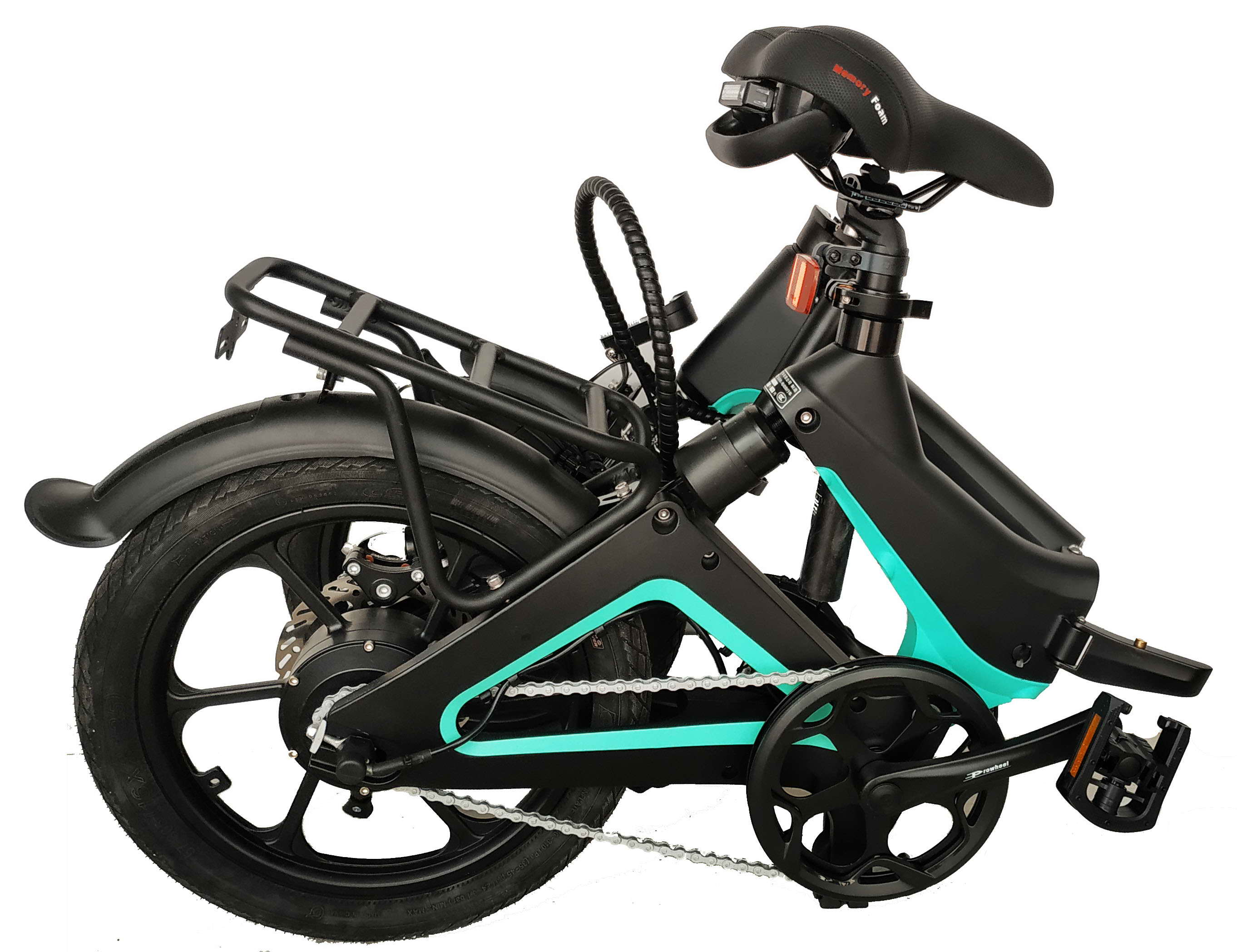 16" Rear Hub Motor Electric Folding Bike GB3 Magnesium Electric Bicycle 250W MyRider