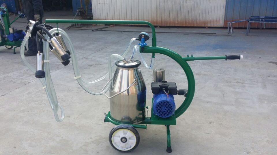 HL-JN07 Dry Type Pump Milking Machine with Single Bucket Group for Cow Milking