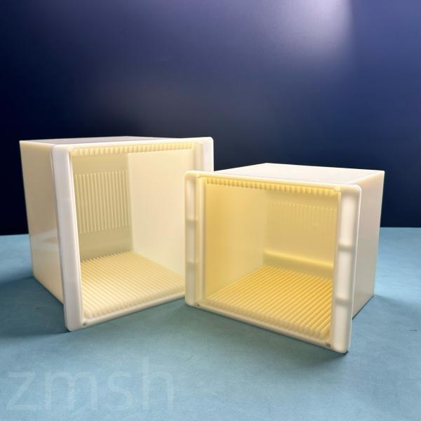 5 Inch 6 Inch 125x125mm 150x150mm Square Wafer Cassette Box 25pc Polypropylene