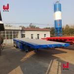 CCC Tri Axle Truck Semi Trailers 60t Flatbed Trailer Truck