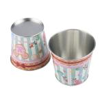Stackable Food Storage Tins 95*70mm Popcorn Tin Bucket Food Grade