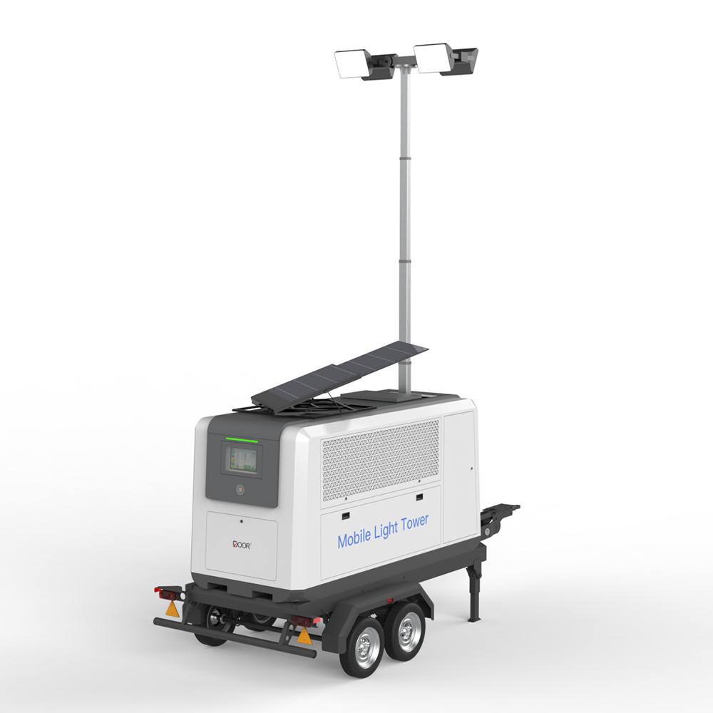 4KW Mobile Light Tower 150000LM IP54 Portable Generator Light Tower
