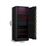 7 Open ways Jewelry Watch Winder Safe Solid Steel Fingerprint Lock