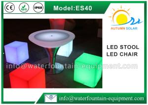 Wholesale Multi Colors LED Cube Chair For Bars , Outdoor Area UV Resistant Light Up Cube Seat from china suppliers