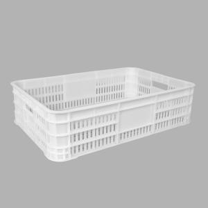 Wholesale Food Grade Plastic Turnover Basket Customized Logo PP Vented Plastic Crate from china suppliers