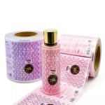 Cosmetic Logo Sticker Waterproof Self Adhesive Vinyl Roll Custom Printed
