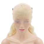 Brazilian Glueless Full Lace Wigs , Blonde Human Hair Wigs 130% Density