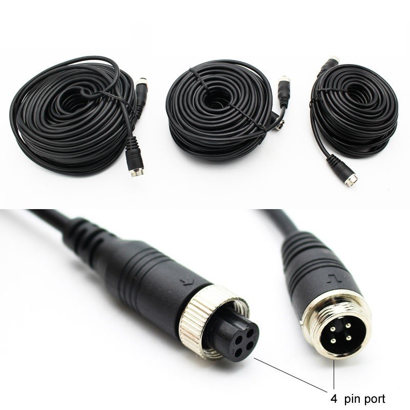 Professional 4 pin gx16 aviation connector Cable Assembly in OEM Color with PVC Tube