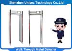 33 Zones Door Frame Metal Detector Waterproof Material ODM / OEM Approved