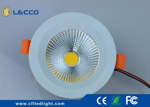 30 000H LED Recessed  Downlight 10W 1000LM Fan Type COB Light Source 30 000H  CRI > 80 300 LM