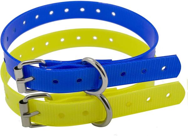 PU Plastic Strap Band Buckle Waterproof Dog Collars 3/4" Compatible With Garmin