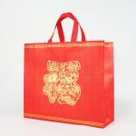 Printed Die Cut Bag Polypropylene Non Woven Tote Shopping Bags Recycled Reusable