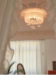 Creative Glass Feather Chandelier Modern Living Bedroom Kitchen Island Hanging
