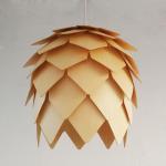 Rattan hanging lamp Pine Shape Chandelier For Indoor Kitchen Dining room
