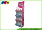 Floor Standing Cardboard Shelving Displays , Cut Out Shape Retail Display Stands
