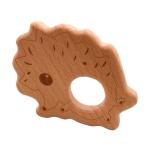 Necklace Pendant Wooden Teething Toy ISO9001 Wooden Animal Teether