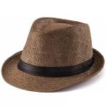 Vintage Rolled Outdoor Beach Sunshade Multi-Color Straw Hat For People
