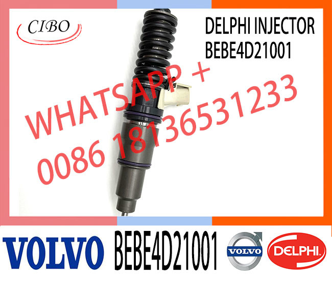 4 Pin Excavator Electronic Injector BEBE4D21001 33800-84830 Diesel Fuel Injector For VOL HYUNDAI H ENGINE