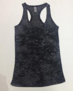 Wholesale Polyester Cotton Gym Racerback Tank , Burnout Tank Top Anti Pilling from china suppliers