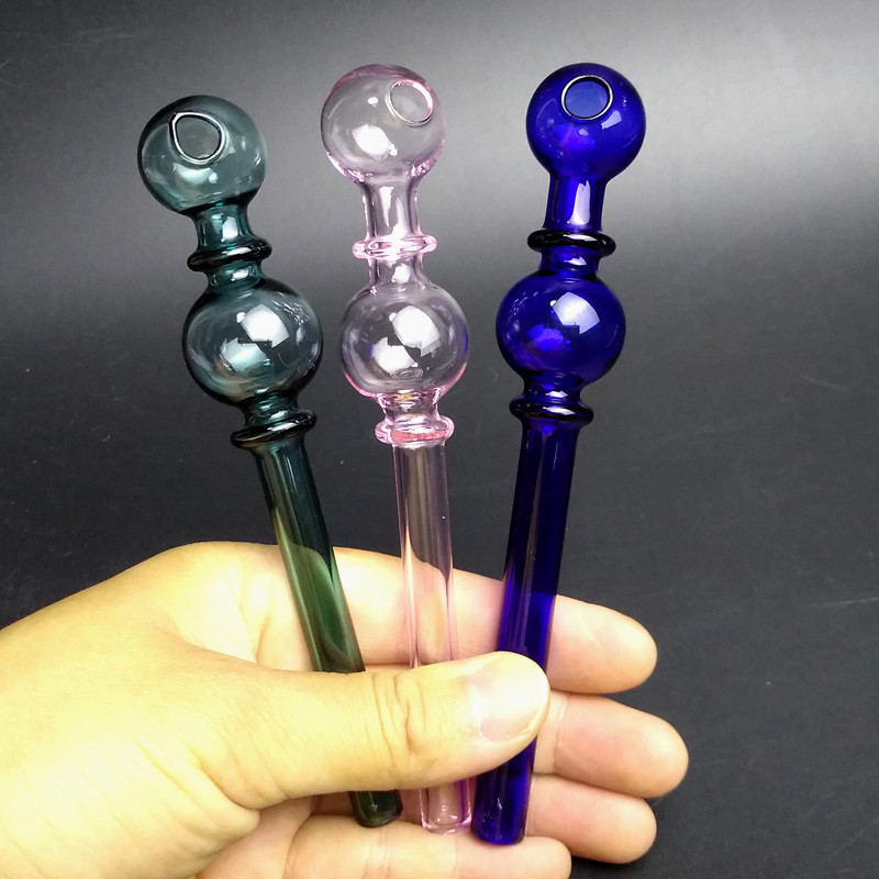 Honeybird Handmade Glass Smoking Pipe With Colors Recycler Oil Rigs Glass Balancer