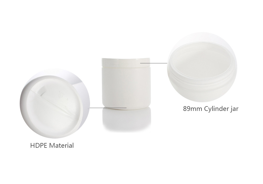 500ml PE White Hair Mask Bottle Conditioner With Screw Cap
