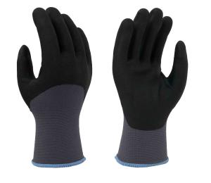 Wholesale Grey Seamless Knitted Nitrile Gloves 3/4 dipping from china suppliers