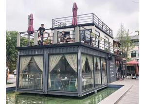 Wholesale Topshaw America Prefab House Modular 20ft 40ft Shipping Fast Food Container Cafe Restaurant For Sale from china suppliers