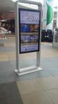 Supermarket Indoor Digital Signage LCD Display Double Face Kiosk 43" - 55" With