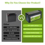 Home 120ah 12V LiFePO4 Battery Lithium Ion Solar Energy Storage Battery