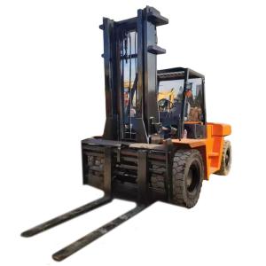 Wholesale 4.5m Lifting Diesel Forklift with Non-slip Off-road Tire and 10ton Capacity from china suppliers