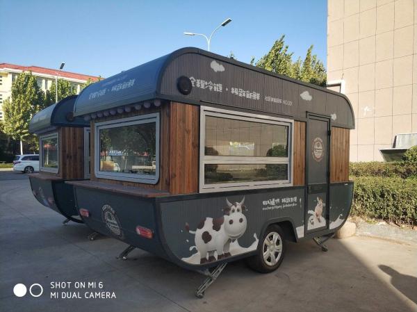 Outdoor food trailer cart Snacks Food Cart Mobile Ship Type Kiosk Food Catering