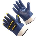 Premium Blue Nitrile Fully Coated Chemical Resistance TPR Gloves TPR Reinforceme