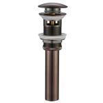 Pipe Bathroom Drain Fittings Button Push Pop-Up Sink Stopper