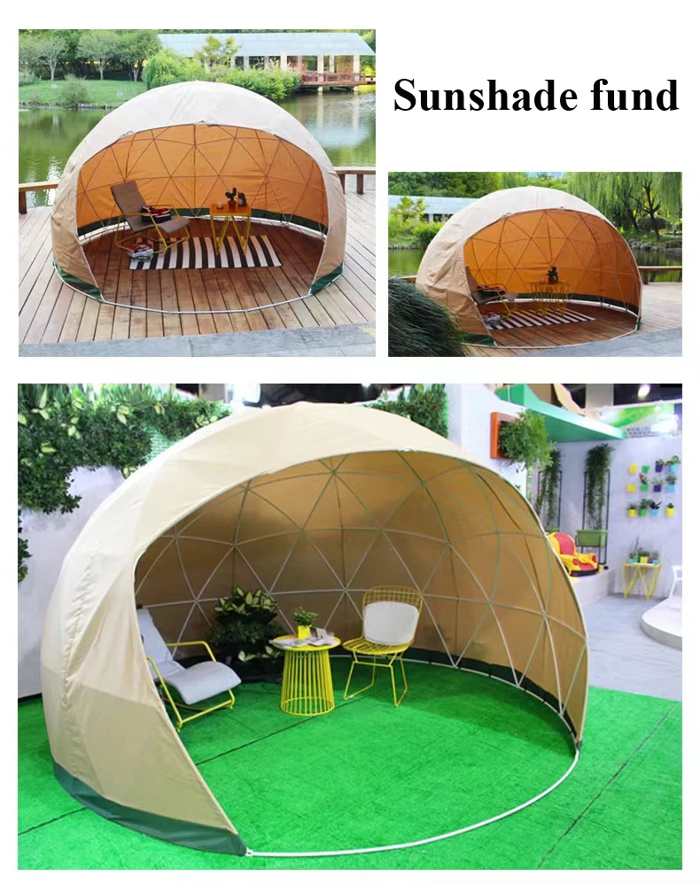 Customized Logo 2.9m Igloo Dome Tent Transparent PVC For Garden House