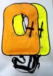 Neon Yellow Free Diving Inflatable Life Vests Buoyancy Snorkel Vest Water Safety
