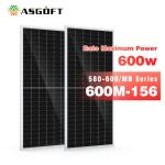 Full Black Off Grid 600 Watt Solar Photovoltaic Monocrystalline PV Panels System