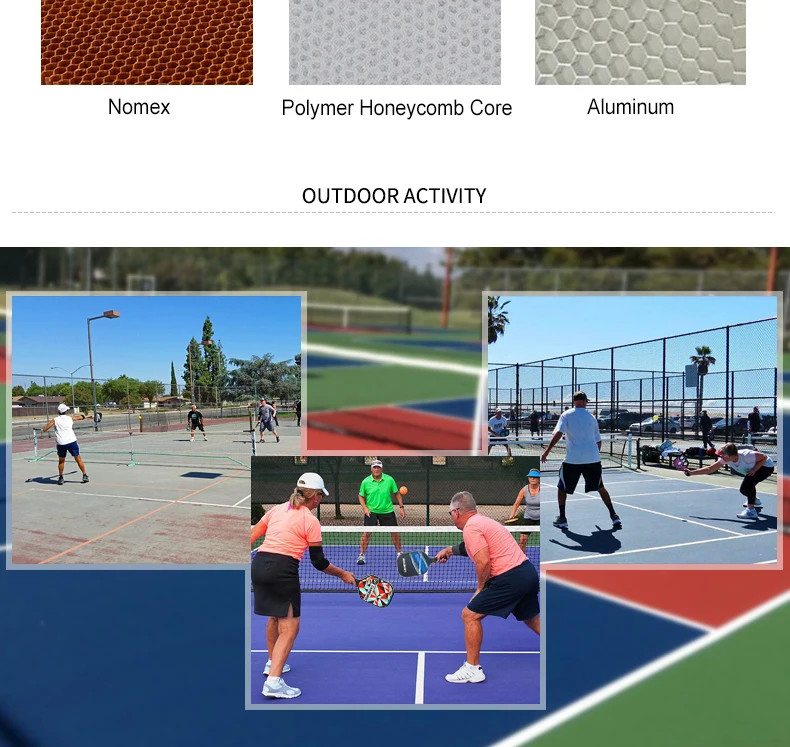 Stylish Thermoformed Power Pickeball Paddle Textured T700 Raw Carbon 12MM USAPA