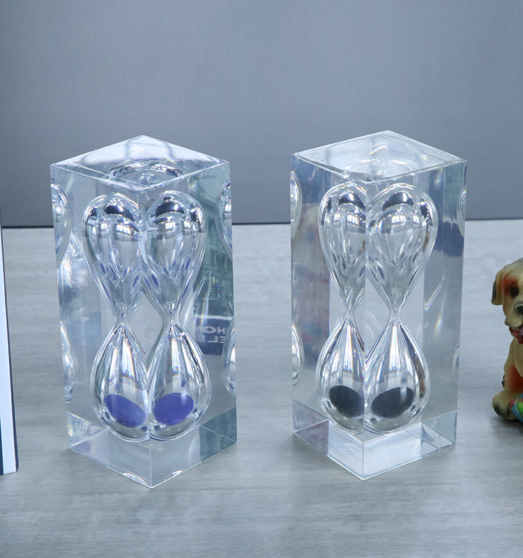 1 3 5 Minute Acrylic Hourglass Custom Crystal Hourglass