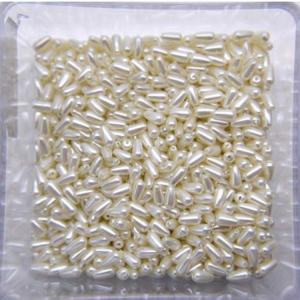 Wholesale High Quality ABS Plastic Bead DIY 4mmx8mm Drop Pearl Beads from china suppliers