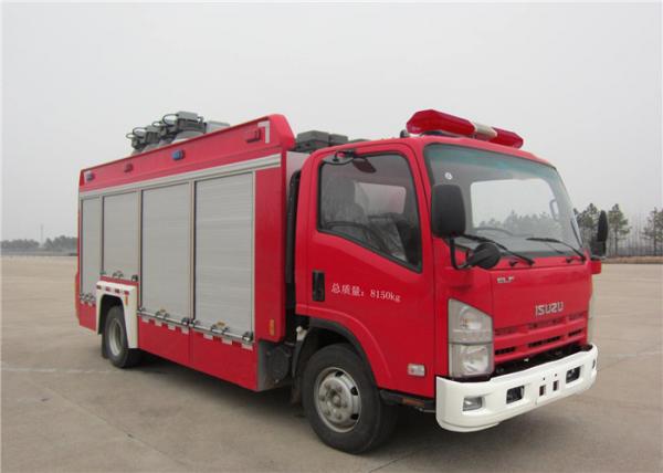 Quality ISUZU 4x2 Drive Lighting Rescue Fire Truck with 50Kw Generator and Two Main Lamps for sale
