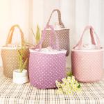 Round Folding H18Cm Thermal Insulated Lunch Bag
