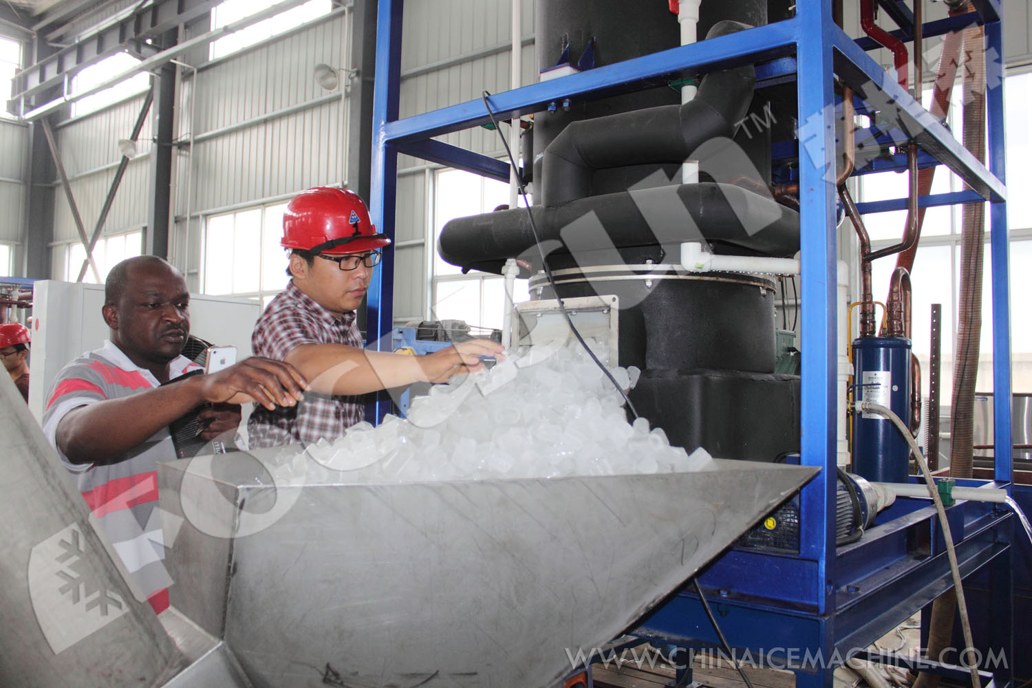 Stainless Steel 304 15Tons Tube Ice Machine for Freezing Drinks and Mixing Wines