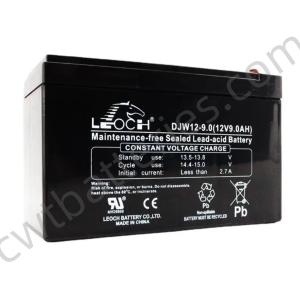 Wholesale LEOCH DJM12-9.0 Rechargeable Sealed Lead Acid 12v 8ah VRLA Battery SLA 12V 9Ah from china suppliers